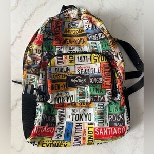 Hard Rock Cafe City Print Backpack